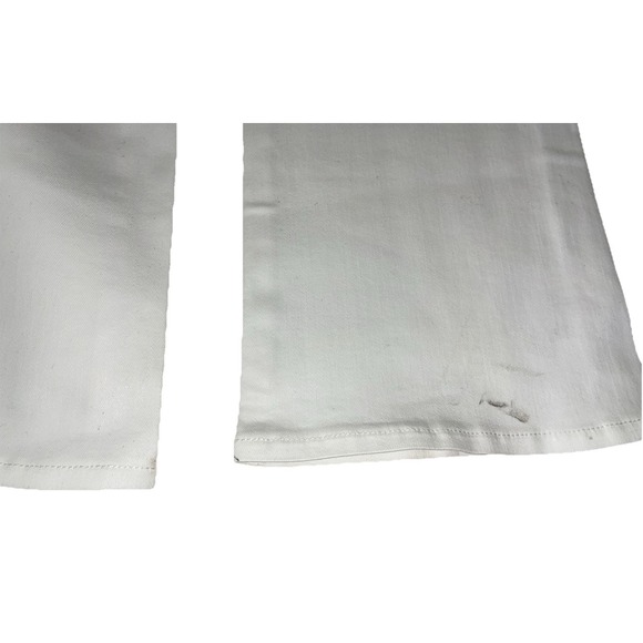 L'Agence Tati Coated Bootcut Jeans Women's 31  Blanc High Rise Super Stretch NEW - Picture 16 of 16